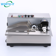 High Speed stainless film plastic bag label printing machine / Dry ink roll coder / Solid Ink Coding Machine